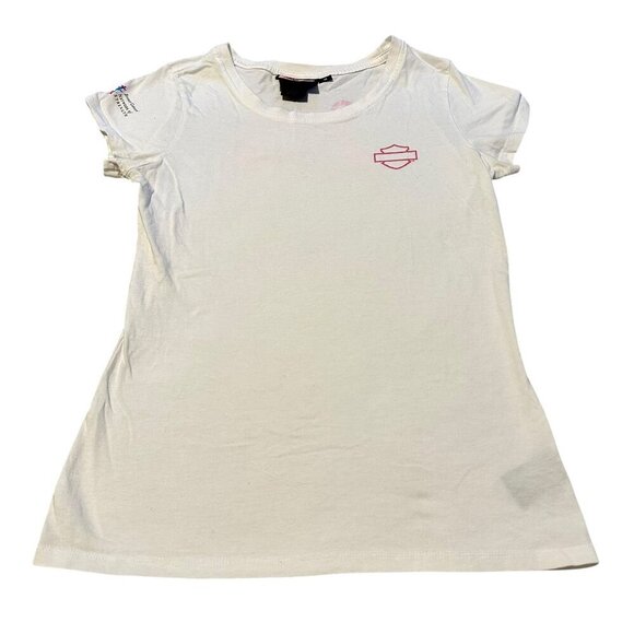 Harley Davidson Women's Breast Cancer Awareness Tee Size M - Picture 2 of 9